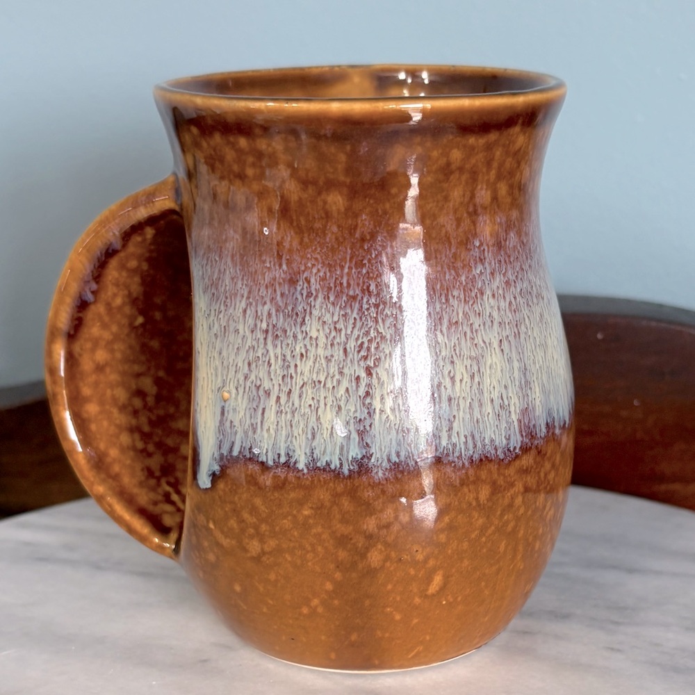 Giftcraft Right Handed Hand Warmer Pottery Mug